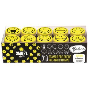 Stemple Aladine Easy Smiley Emotki, 10 sztuk